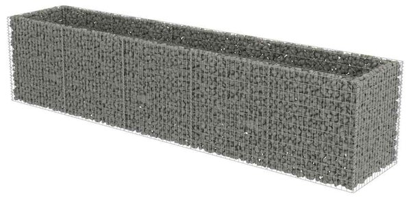 Horganyozott acél gabion magaságyás 450 x 90 x 100 cm