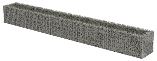 Horganyzott acél gabion magaságyás 450 x 50 x 50 cm