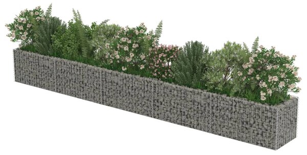 Horganyzott acél gabion magaságyás 450 x 50 x 50 cm