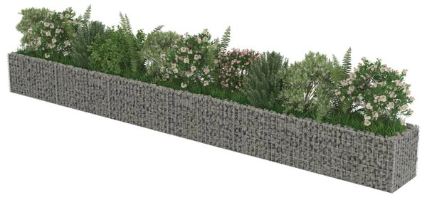 Horganyzott acél gabion magaságyás 540 x 50 x 50 cm