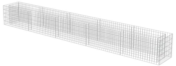 Horganyzott acél gabion magaságyás 450 x 50 x 50 cm