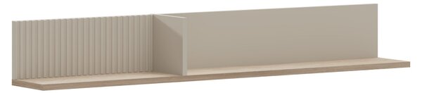 Fali polc 135, szürkésbarna Taupe/silverjack tölgy, DOMCA