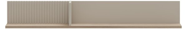 Fali polc 135, szürkésbarna Taupe/silverjack tölgy, DOMCA