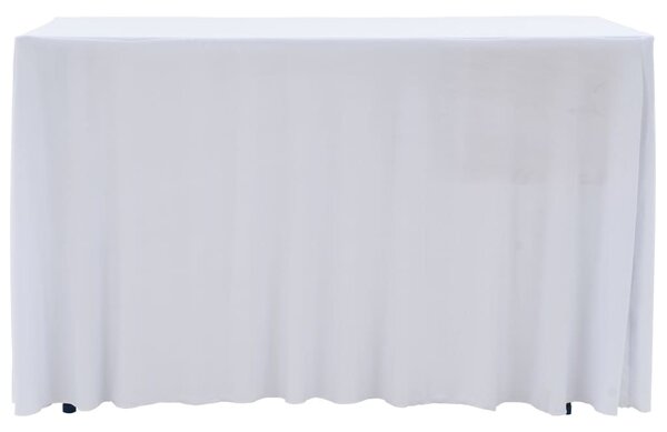 2 darab fehér sztreccs asztalszoknya 243 x 76 x 74 cm