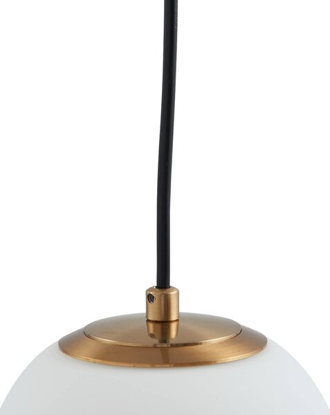 Lucande függőlámpa Bidolo, sárgaréz színű, üveg, 15 cm, IP44, dimmelhető, Sárgaréz / arany, Fürdőszoba, Üveg