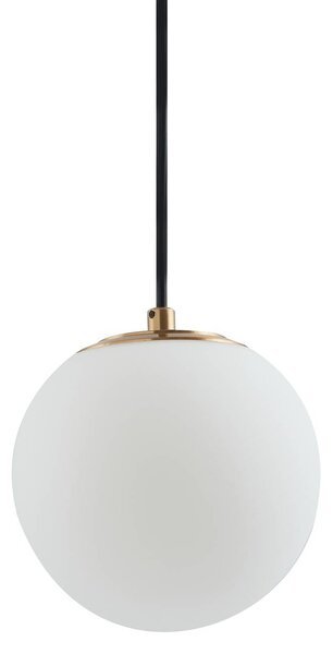 Lucande függőlámpa Bidolo, sárgaréz színű, üveg, 15 cm, IP44, dimmelhető, Sárgaréz / arany, Fürdőszoba, Üveg