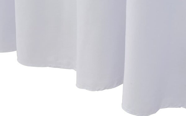 2 darab fehér sztreccs asztalszoknya 120 x 60,5 x 74 cm