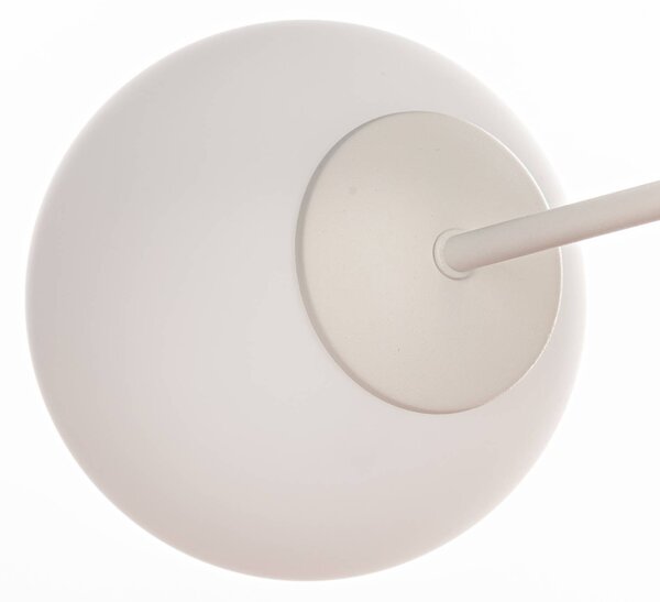 HELAM Hold mennyezeti lámpa, 80 cm, 4-lámpás, homokszínű, üveg, E27, dimmelhető, Krém / borostyánsárga, Nappali / Étkező, fém