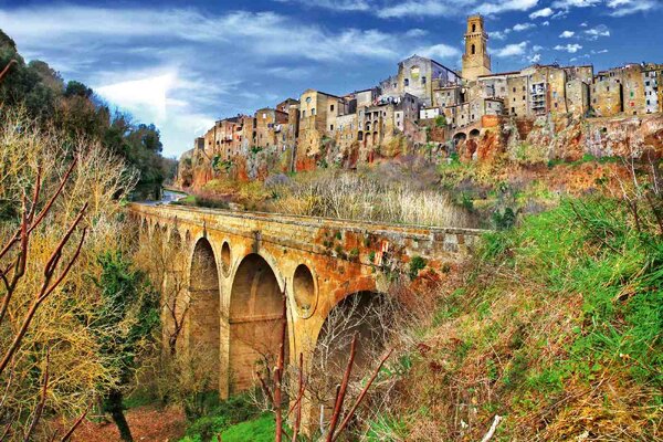 Nem szőtt fotótapéta pitigliano 375 x 250 cm