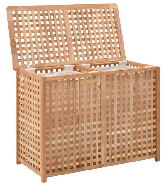Tömör diófa szennyeskosár 87,5 x 46 x 67 cm