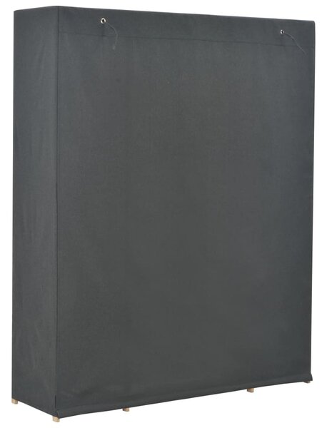 Szürke szövet ruhásszekrény 135 x 40 x 170 cm