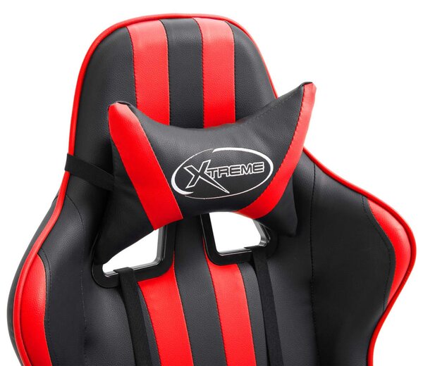 Piros műbőr gamer szék