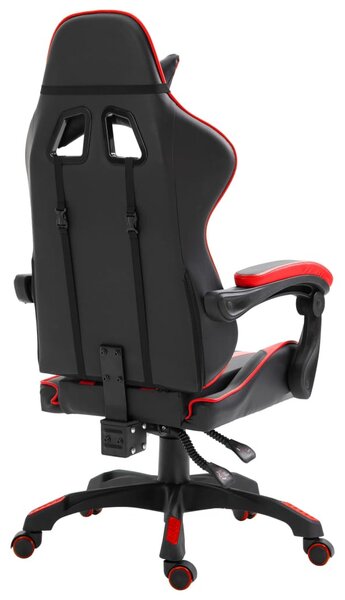 Piros műbőr gamer szék