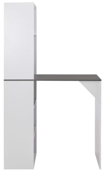 Fehér bárasztal szekrénnyel 115 x 59 x 200 cm
