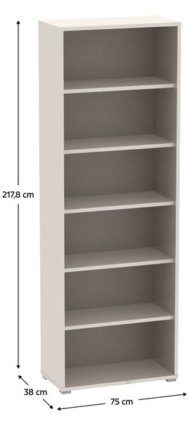 Magas könyvespolc, kasmír, RIOMA NEW TYP 01