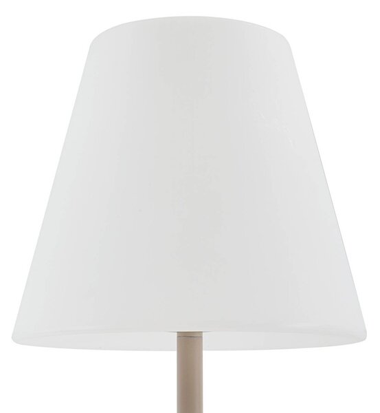 Lucande Jaimy teraszlámpa, bézs, fém, 150 cm, E27, Krém / borostyánsárga, Műanyag, Modern