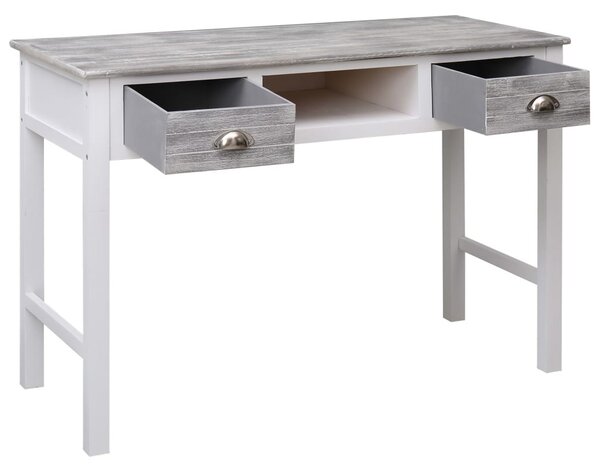 Szürke fa íróasztal 110 x 45 x 76 cm