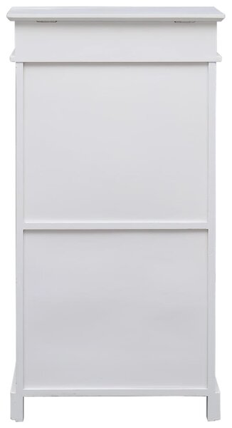 Fehér császárfa cipőszekrény 50 x 28 x 98 cm
