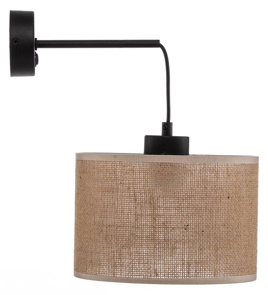 TK Lighting Juta fali világítás, 1 izzós, dimmelhető, Nappali / Étkező, Textil / szövet / selyem