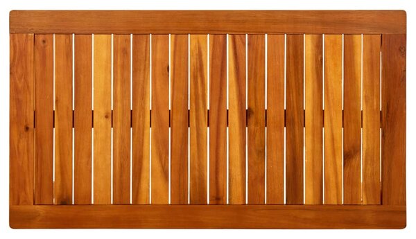 Tömör akácfa kerti dohányzóasztal 90 x 50 x 36 cm (316400)