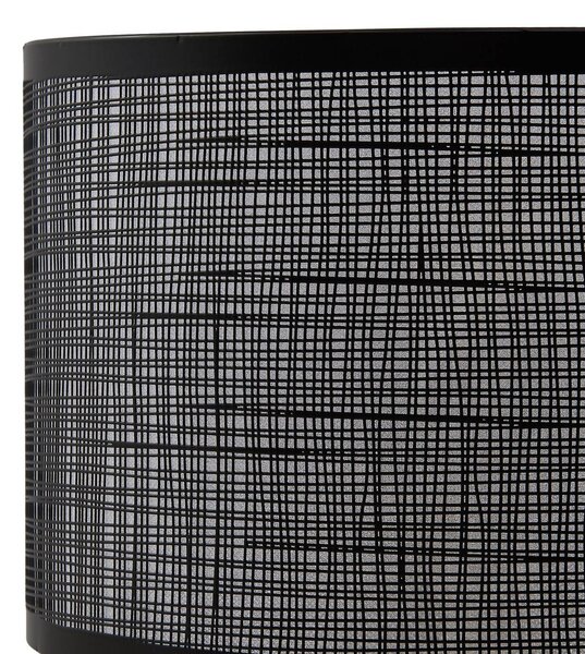 Lindby Sorscha asztali lámpa, fekete, vas, Ø 26 cm, Fekete, Nappali / Étkező, Üveg, Modern