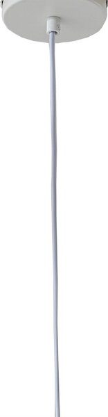 Lindby függőlámpa Helin, fehér, Ø 35 cm, anyagból készült, dimmelhető, Fehér / opál, Nappali / Étkező, Textil / szövet / selyem, Modern
