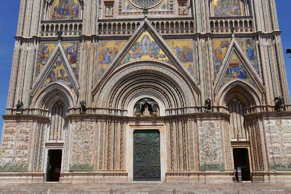 Nem szőtt fotótapéta mennybemenetele katedrális, orvieto 375 x 250 cm