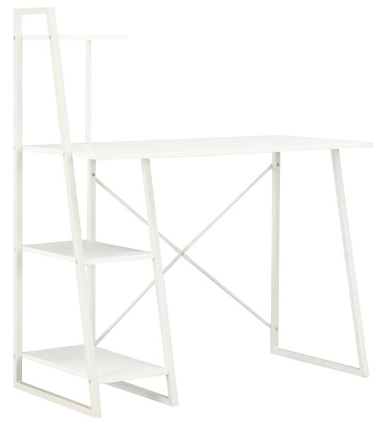 Fehér íróasztal polcrendszerrel 102 x 50 x 117 cm