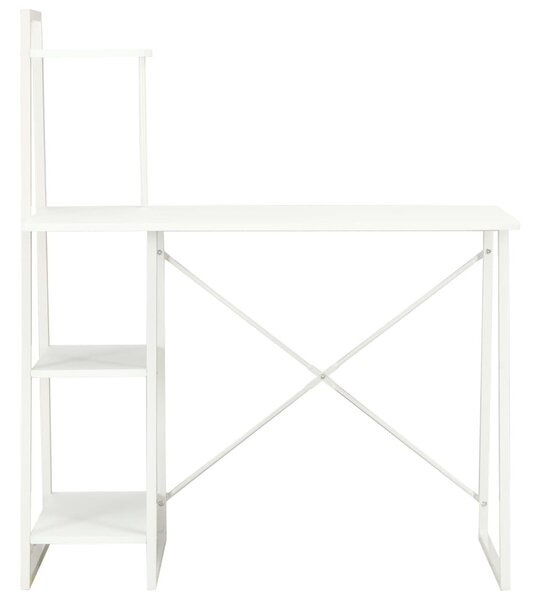 Fehér íróasztal polcrendszerrel 102 x 50 x 117 cm