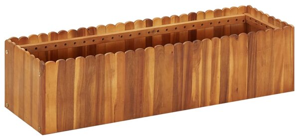 Tömör akácfa kerti magaságyás 100 x 30 x 25 cm