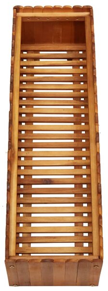 Tömör akácfa kerti magaságyás 100 x 30 x 25 cm