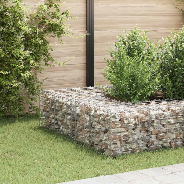 VidaXL kocka alakú acélhuzal gabion magaságyás 40 x 40 x 40 cm