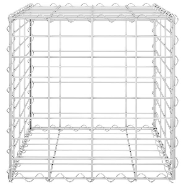 VidaXL kocka alakú acélhuzal gabion magaságyás 40 x 40 x 40 cm
