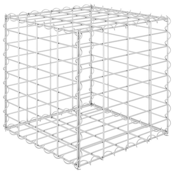 VidaXL kocka alakú acélhuzal gabion magaságyás 40 x 40 x 40 cm