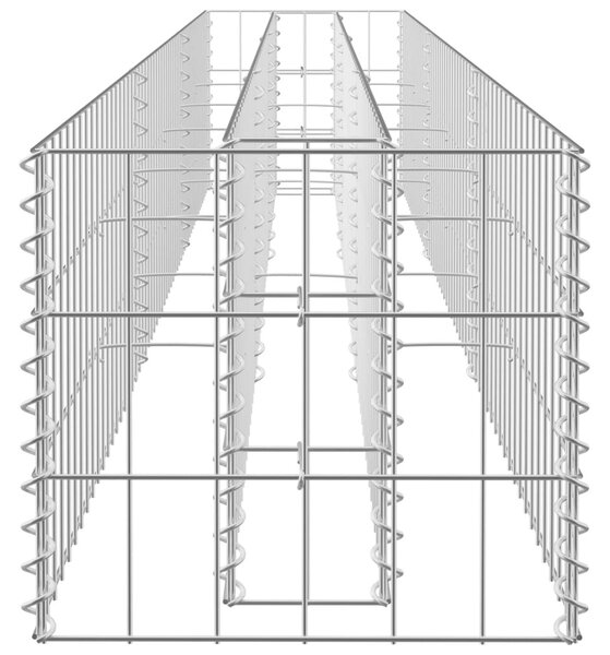 Horganyzott acél gabion magaságyás 270 x 30 x 30 cm