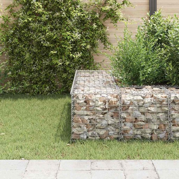 VidaXL kocka alakú acélhuzal gabion magaságyás 40 x 40 x 40 cm
