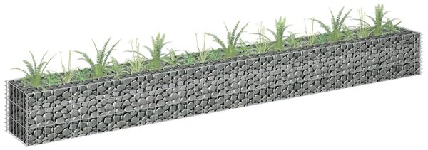 Horganyzott acél gabion magaságyás 270 x 30 x 30 cm