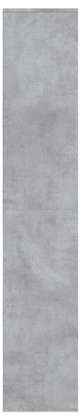 Betonszürke szerelt fa cipősszekrény 54 x 34 x 183 cm