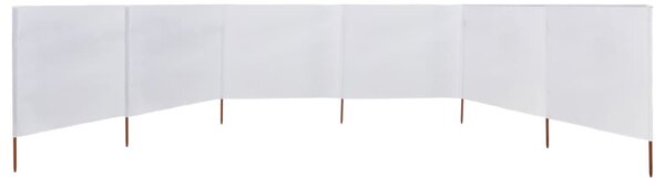 Homokfehér szövet 6-paneles szélfogó 800 x 160 cm
