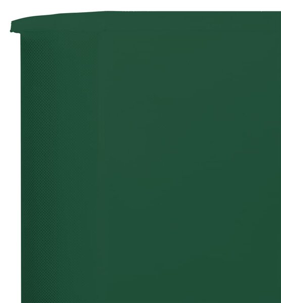 Zöld 9 paneles szövet szélfogó 1200 x 120 cm