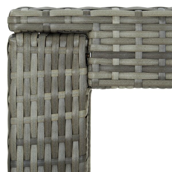 Szürke polyrattan kerti bárasztal 100 x 60,5 x 110,5 cm