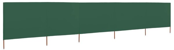 Zöld 5 paneles szövet szélfogó 600 x 120 cm