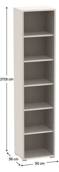 Magas könyvespolc, kasmír, RIOMA NEW TYP 02