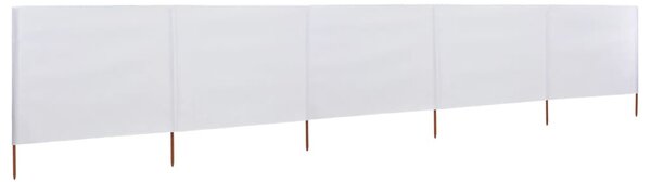 Homokfehér szövet 5-paneles szélfogó 600 x 80 cm