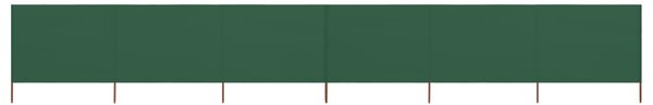 Zöld szövet 6-paneles szélfogó 800 x 120 cm