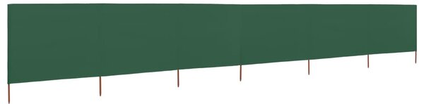 Zöld szövet 6-paneles szélfogó 800 x 120 cm