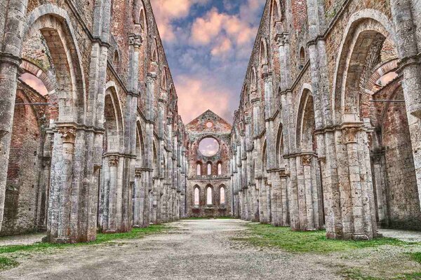 Nem szőtt fotótapéta san galgano siena 375 x 250 cm