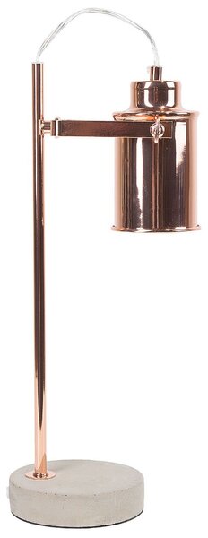 Rézszínű fém asztali lámpa 37 cm MUNDAKA