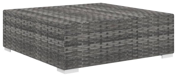 1 db szürke polyrattan moduláris lábtartó párnával