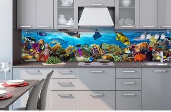 Konyhai fotótapéta - hal az óceánban 260 x 60 cm